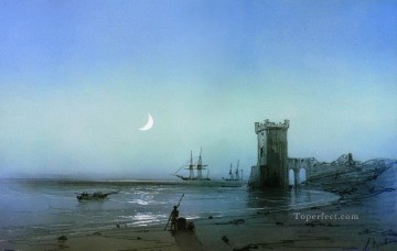  seashore Canvas - seascape seashore Romantic Ivan Aivazovsky Russian